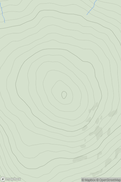 Thumbnail image for Kippure (Cipiur) showing contour plot for surrounding peak