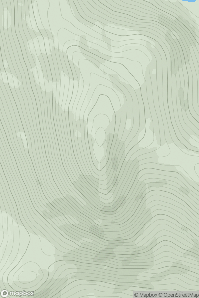 Thumbnail image for Slieve Binnian (Sliabh Binneain) showing contour plot for surrounding peak