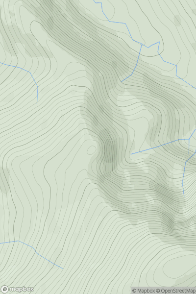 Thumbnail image for Foel Meirch showing contour plot for surrounding peak