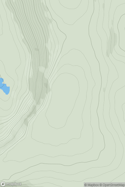 Thumbnail image for Coumfea (Over Coumalocha) (Com Fia) showing contour plot for surrounding peak