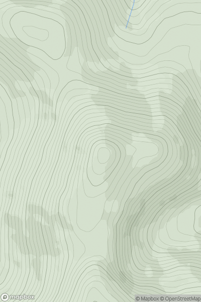 Thumbnail image for Tomies Mountain (An Chathair) showing contour plot for surrounding peak