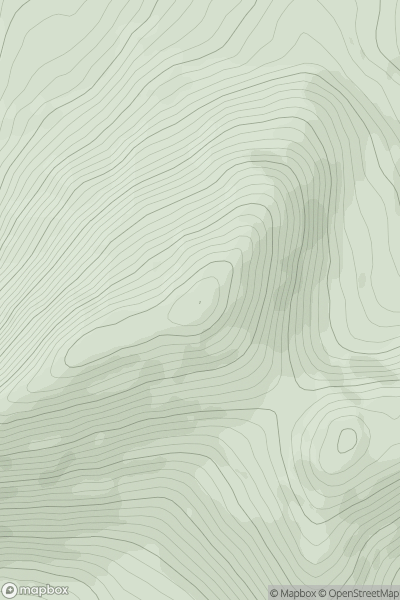 Thumbnail image for Cnoc an Bhraca showing contour plot for surrounding peak