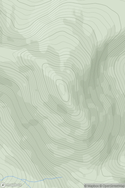 Thumbnail image for An Bhinn Bhan (Benbaun) showing contour plot for surrounding peak