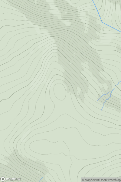 Thumbnail image for Bera Mawr showing contour plot for surrounding peak