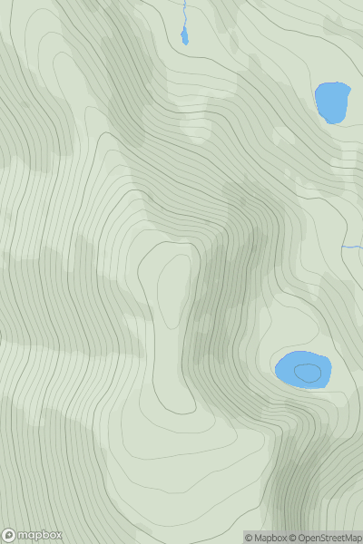 Thumbnail image for Slieve Carr (Slieve Cor) (Corrshliabh) showing contour plot for surrounding peak