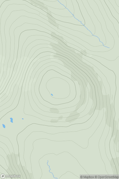 Thumbnail image for Duff Hill (An Cnoc Dubh) showing contour plot for surrounding peak