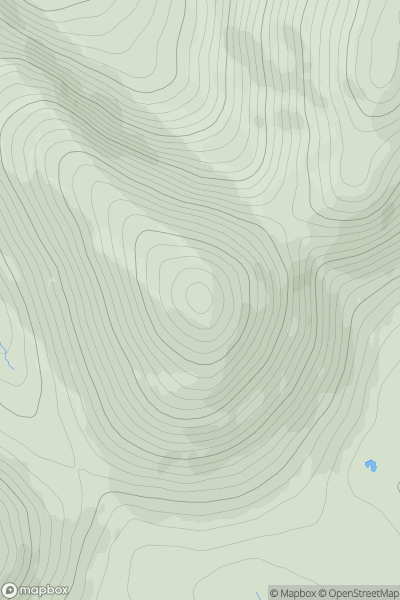 Thumbnail image for Slieve Meelbeg (Sliabh Miol Beag) showing contour plot for surrounding peak