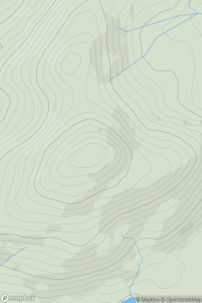 Thumbnail image for Knockboy (An Cnoc Bui) showing contour plot for surrounding peak