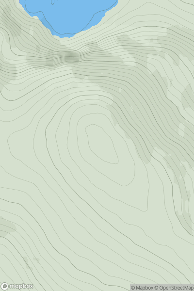 Thumbnail image for Camaderry Mountain (Sliabh Cham an Doire) showing contour plot for surrounding peak