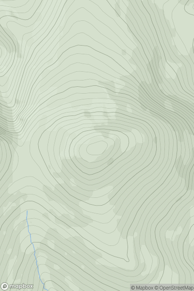Thumbnail image for The Paps East (An Da Chich Anann (An Chioch Thoir)) showing contour plot for surrounding peak