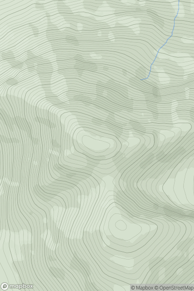 Thumbnail image for Ben Creggan (Binn an Chreagain) showing contour plot for surrounding peak