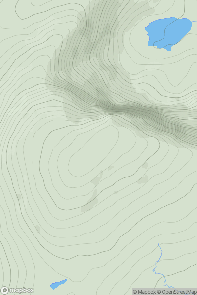 Thumbnail image for Caoinkeen (An Caincin) showing contour plot for surrounding peak