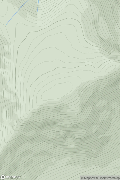 Thumbnail image for Knocknadobar (Cnoc na dTobar) showing contour plot for surrounding peak