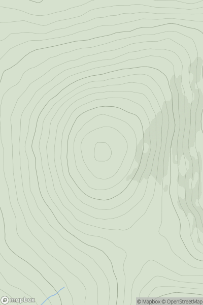 Thumbnail image for War Hill showing contour plot for surrounding peak