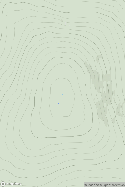 Thumbnail image for Carrigvore (An Charraig Mhor) showing contour plot for surrounding peak