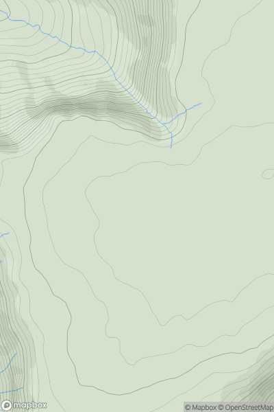 Thumbnail image for Maumtrasna showing contour plot for surrounding peak