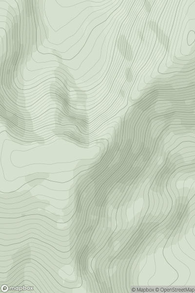 Thumbnail image for Corranabinnia SW Top (Corranabinnia W Top) showing contour plot for surrounding peak