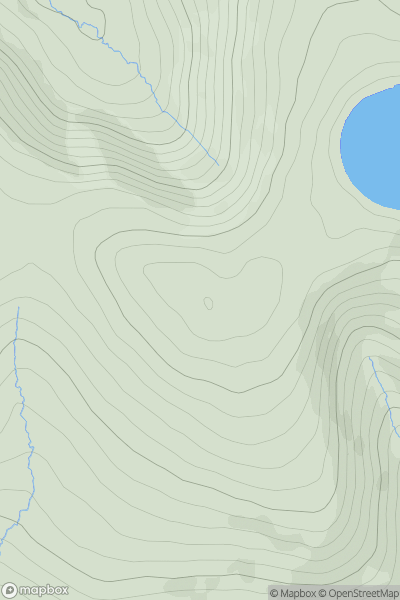 Thumbnail image for Tomaneena (Turlough Hill) (Tuaim an Aonaigh) showing contour plot for surrounding peak