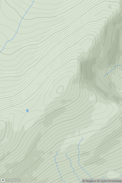 Thumbnail image for Gallt yr Ogof showing contour plot for surrounding peak