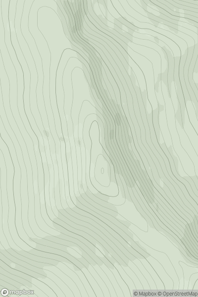 Thumbnail image for Knocksheegowna (Cnoc Si Ghamhna) showing contour plot for surrounding peak