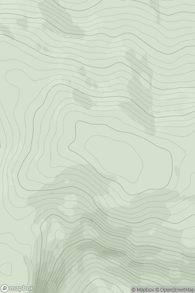 Thumbnail image for Croaghgorm (Bluestack) (An Chruach Ghorm) showing contour plot for surrounding peak