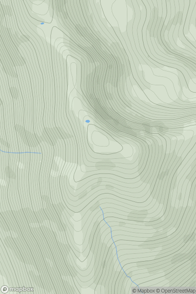 Thumbnail image for Binn Doire Chlair (Derryclare) showing contour plot for surrounding peak