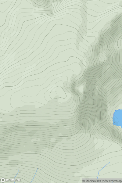 Thumbnail image for An Corran (Finnararagh) showing contour plot for surrounding peak