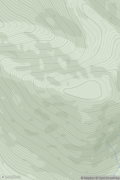 Thumbnail image for Binn Bhriocain (Letterbreckaun) showing contour plot for surrounding peak