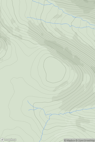 Thumbnail image for Camenabologue SE Top (Camenabologue East Top) showing contour plot for surrounding peak