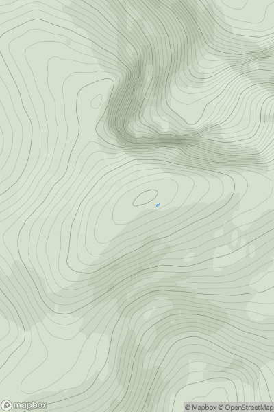 Thumbnail image for Knockowen (Cnoc Eoghain) showing contour plot for surrounding peak