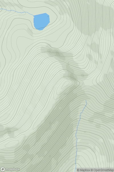 Thumbnail image for Beann SW Top (Beann West Top) showing contour plot for surrounding peak