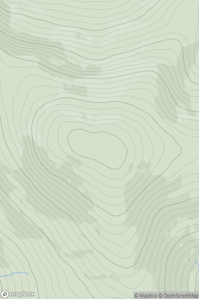 Thumbnail image for Mullacor (Mullach Mhor) showing contour plot for surrounding peak