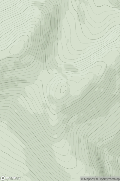 Thumbnail image for Cnoc na dTarbh showing contour plot for surrounding peak