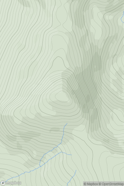 Thumbnail image for Beinn Each showing contour plot for surrounding peak