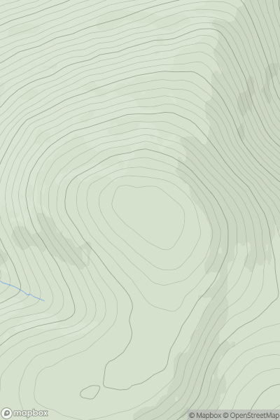 Thumbnail image for Knockshanahullion (Cnoc Seanchuillinn) showing contour plot for surrounding peak