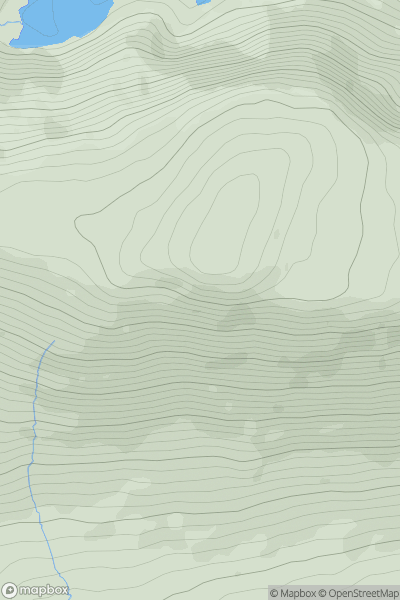 Thumbnail image for An Cnapan Mor (Gowlanebeg) showing contour plot for surrounding peak