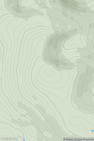 Thumbnail image for Coomnadiha (Com na Daibhche) showing contour plot for surrounding peak