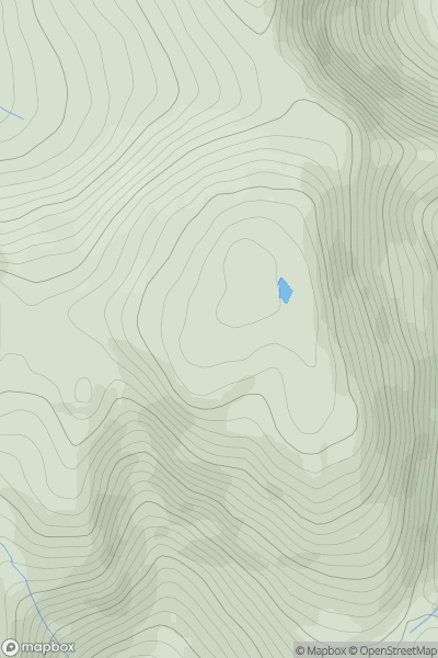 Thumbnail image for Croaghbane (Croaghbann) (An Chruach Bhan) showing contour plot for surrounding peak