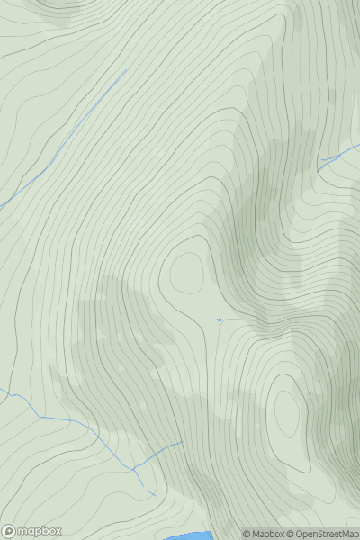 Thumbnail image for Carnedd y Filiast North Top (Y Fronllwyd) showing contour plot for surrounding peak