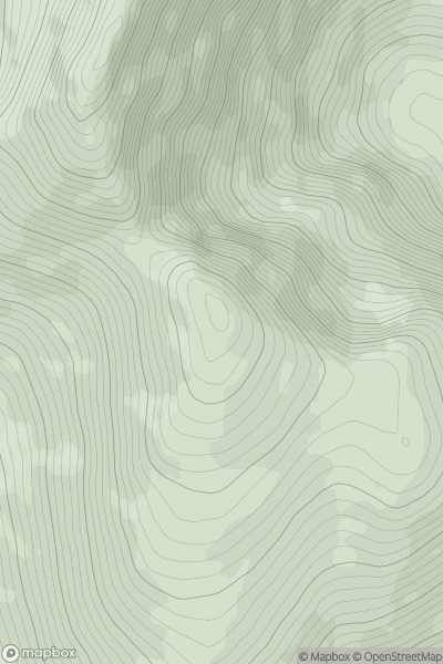 Thumbnail image for Beann South Top showing contour plot for surrounding peak