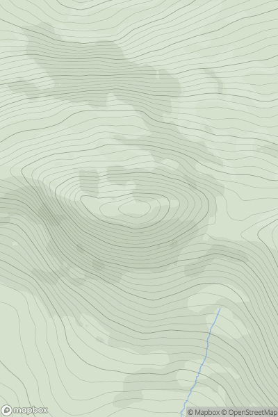 Thumbnail image for Cnoc na gCapall (Knocknacappul) showing contour plot for surrounding peak