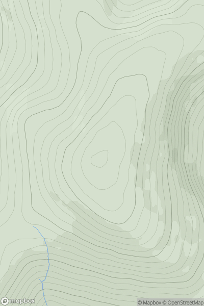 Thumbnail image for Mullaghclogha (Mullach Clocha) showing contour plot for surrounding peak