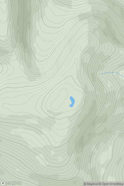 Thumbnail image for Binn Chaonaigh showing contour plot for surrounding peak