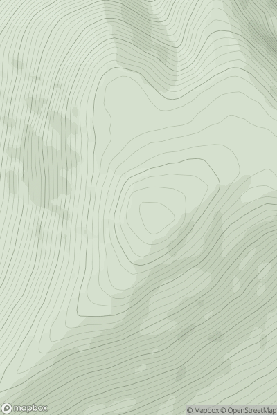 Thumbnail image for Kells Mountain (Knocknadobar East Top) showing contour plot for surrounding peak