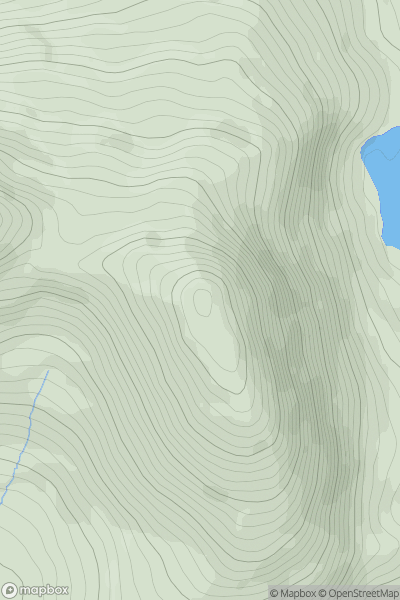 Thumbnail image for Boughil (Buachaill Finnleithid) showing contour plot for surrounding peak