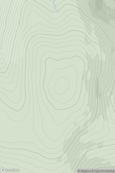 Thumbnail image for Knocknalougha (Knockaunabulloga) (Cnoc na Loiche) showing contour plot for surrounding peak