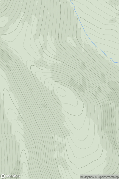 Thumbnail image for Monabrack (Moin Bhreac) showing contour plot for surrounding peak