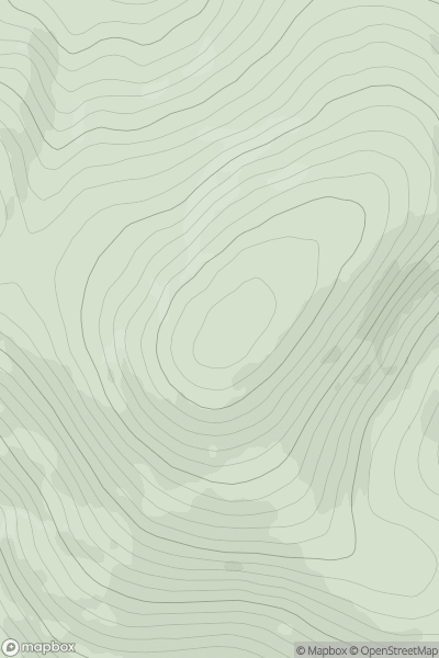 Thumbnail image for Mullaghaneany (Mullach an Ionaidh) showing contour plot for surrounding peak