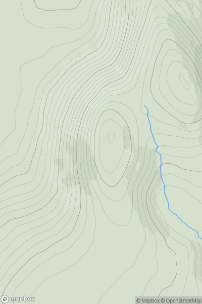 Thumbnail image for Shanlieve (Seanshliabh) showing contour plot for surrounding peak