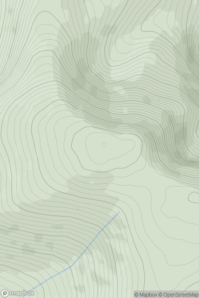 Thumbnail image for An Scraig (Ballysitteragh) showing contour plot for surrounding peak